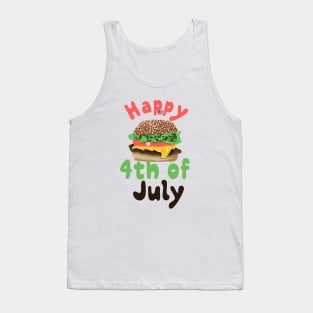 Burger 4th of July Design 1 Tank Top